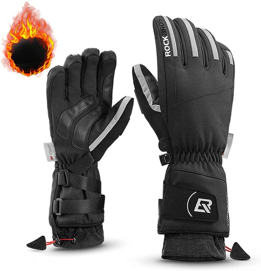Guantes de ciclismo de invierno para hombre, resistentes al viento, tallas M-2XL, ROCKBROS