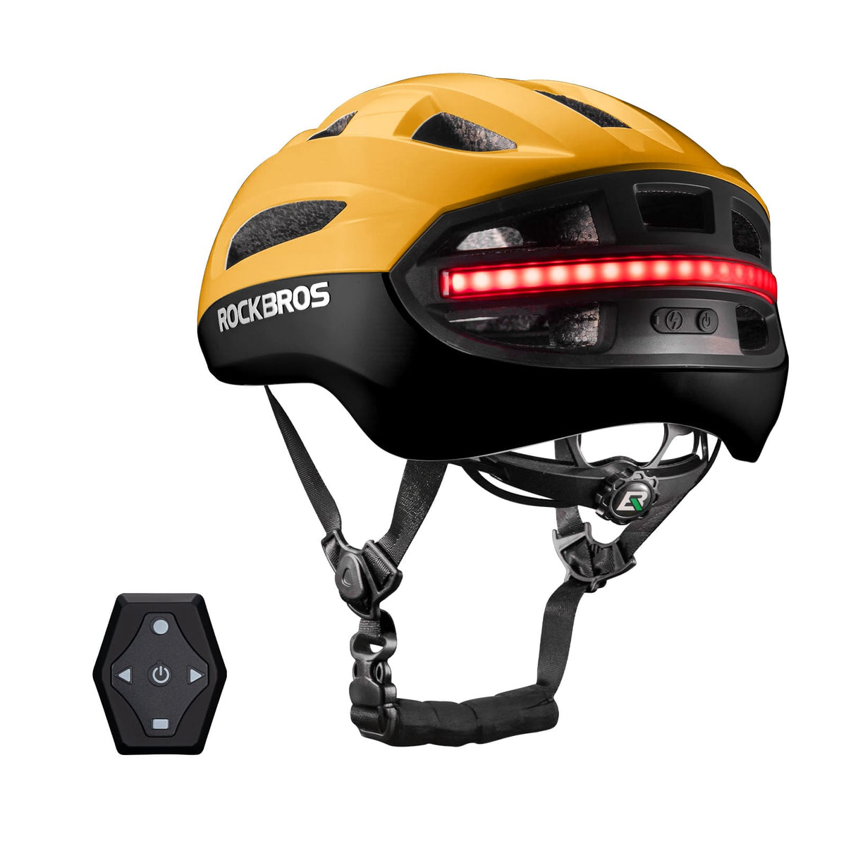ROCKBROS Casco de Bicicleta Inteligente con Control Remoto y Luz