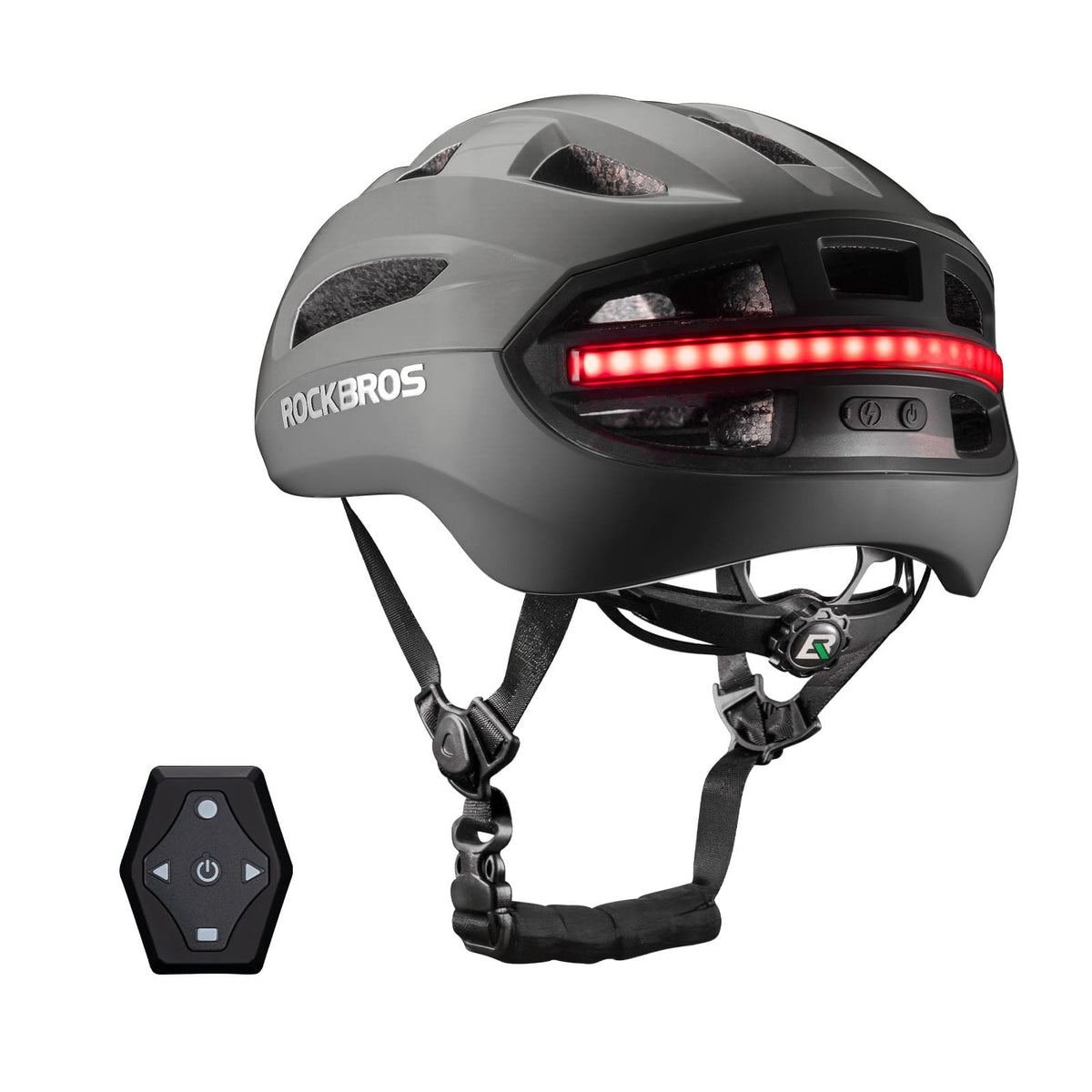 ROCKBROS Casco de Bicicleta Inteligente con Control Remoto y Luz