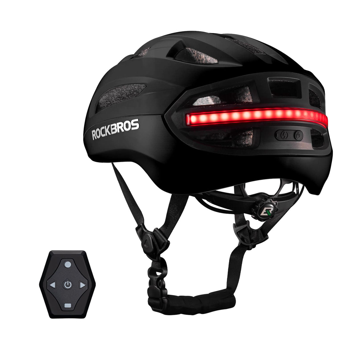 ROCKBROS Casco de Bicicleta Inteligente con Control Remoto y Luz
