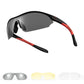 Gafas de sol deportivas ROCKBROS para ciclismo con 3 lentes UV400 intercambiables