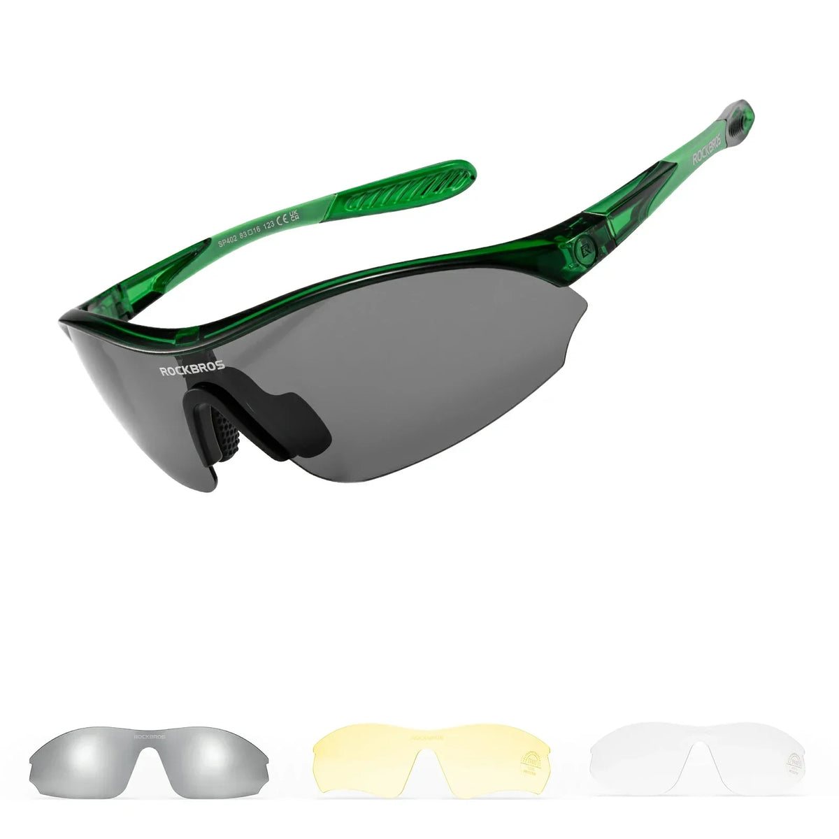Gafas de sol deportivas ROCKBROS para ciclismo con 3 lentes UV400 intercambiables