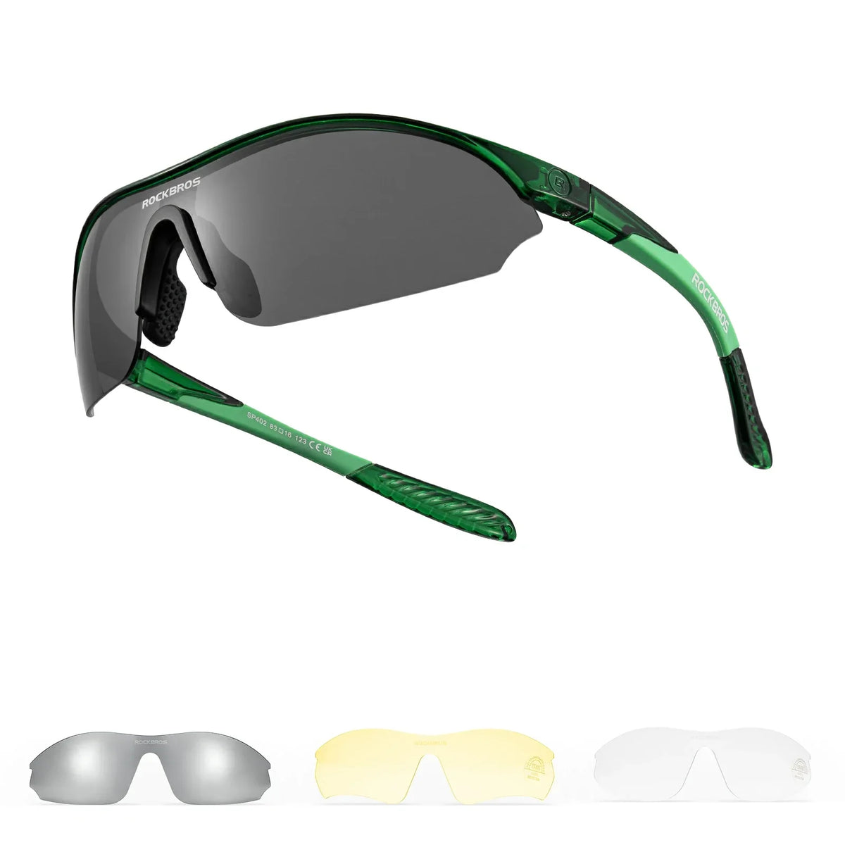 Gafas de sol deportivas ROCKBROS para ciclismo con 3 lentes UV400 intercambiables