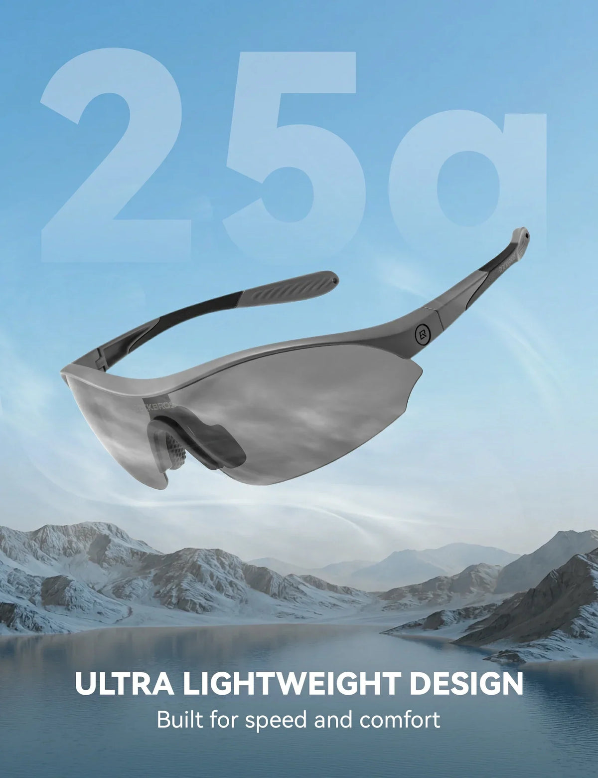 Gafas de sol deportivas ROCKBROS para ciclismo con 3 lentes UV400 intercambiables