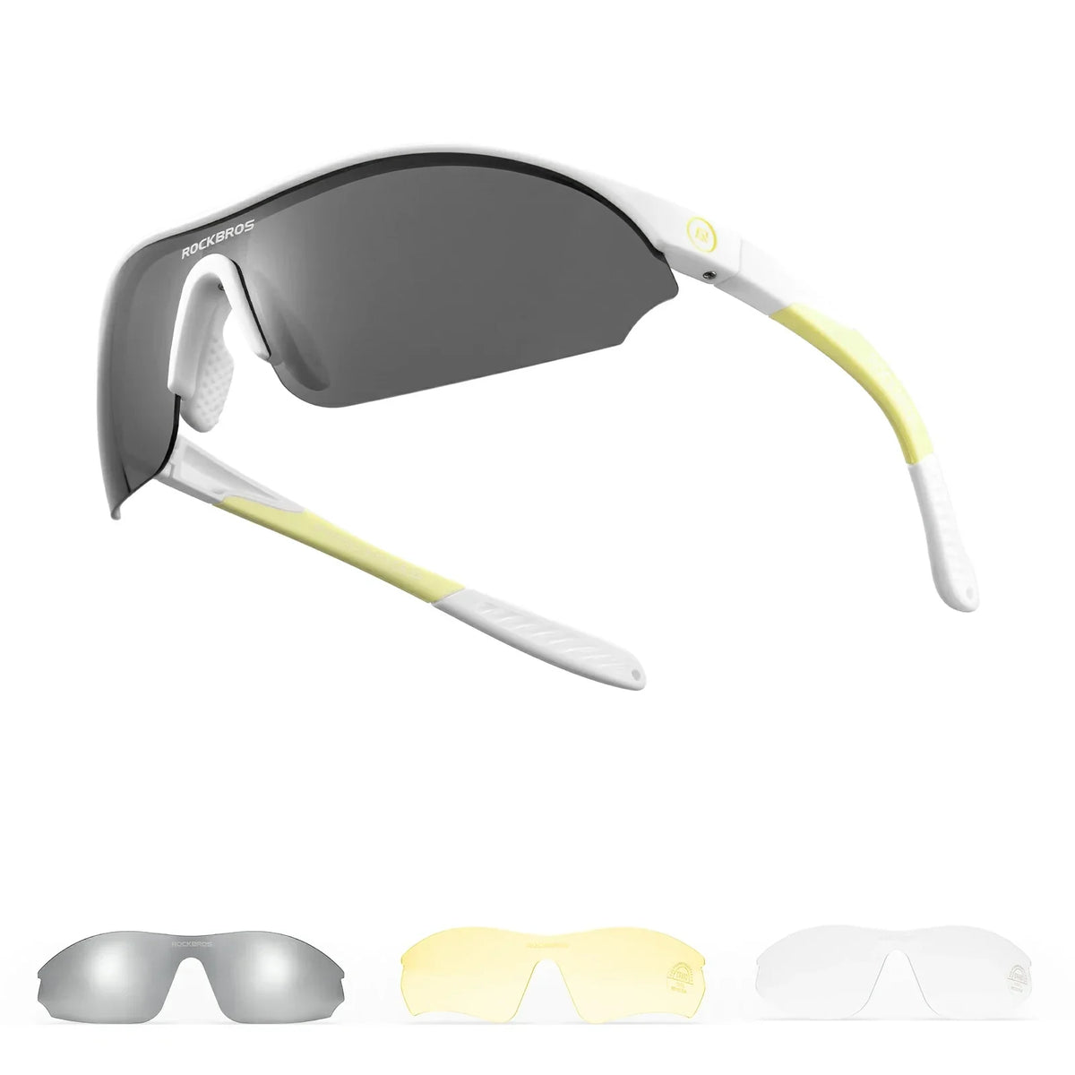 Gafas de sol deportivas ROCKBROS para ciclismo con 3 lentes UV400 intercambiables