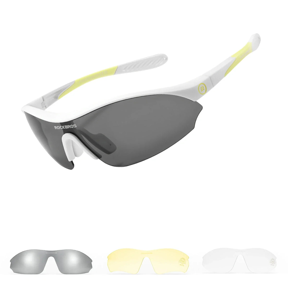 Gafas de sol deportivas ROCKBROS para ciclismo con 3 lentes UV400 intercambiables
