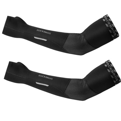ROCKBROS Mangas Térmicas de Fleece para Bicicleta con Lazo para el Pulgar