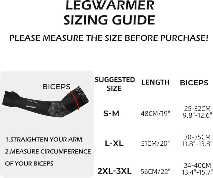 ROCKBROS Mangas Térmicas de Fleece para Bicicleta con Lazo para el Pulgar