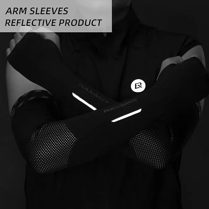 ROCKBROS Mangas Térmicas de Fleece para Bicicleta con Lazo para el Pulgar