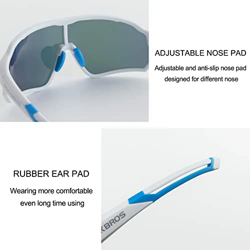 ROCKBROS Gafas de sol deportivas polarizadas para ciclistas (protección UV)