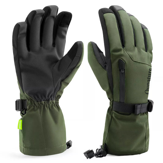 Qunature Guantes de Invierno para Esquí/Nieve a Prueba de Viento para Bicicleta/Motocicleta XS-XL