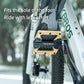 ROCKBROS Pedales de bicicleta Nylon 9/16 pulgadas Plataforma antideslizante Aluminio