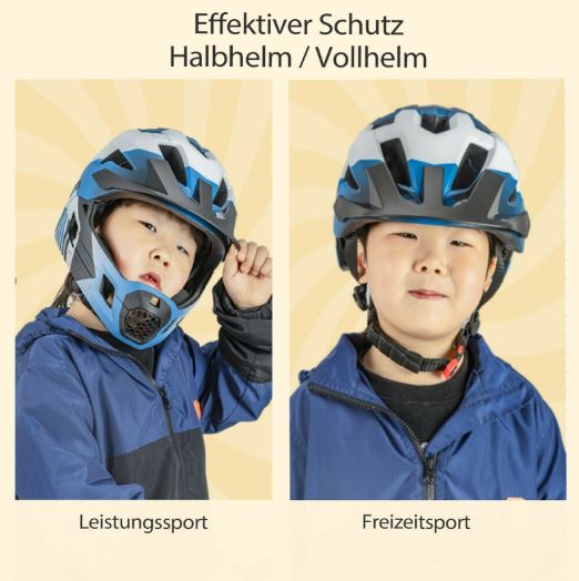 Casco de bicicleta para niños ROCKBROS Casco de seguridad deportivo para niños desmontable