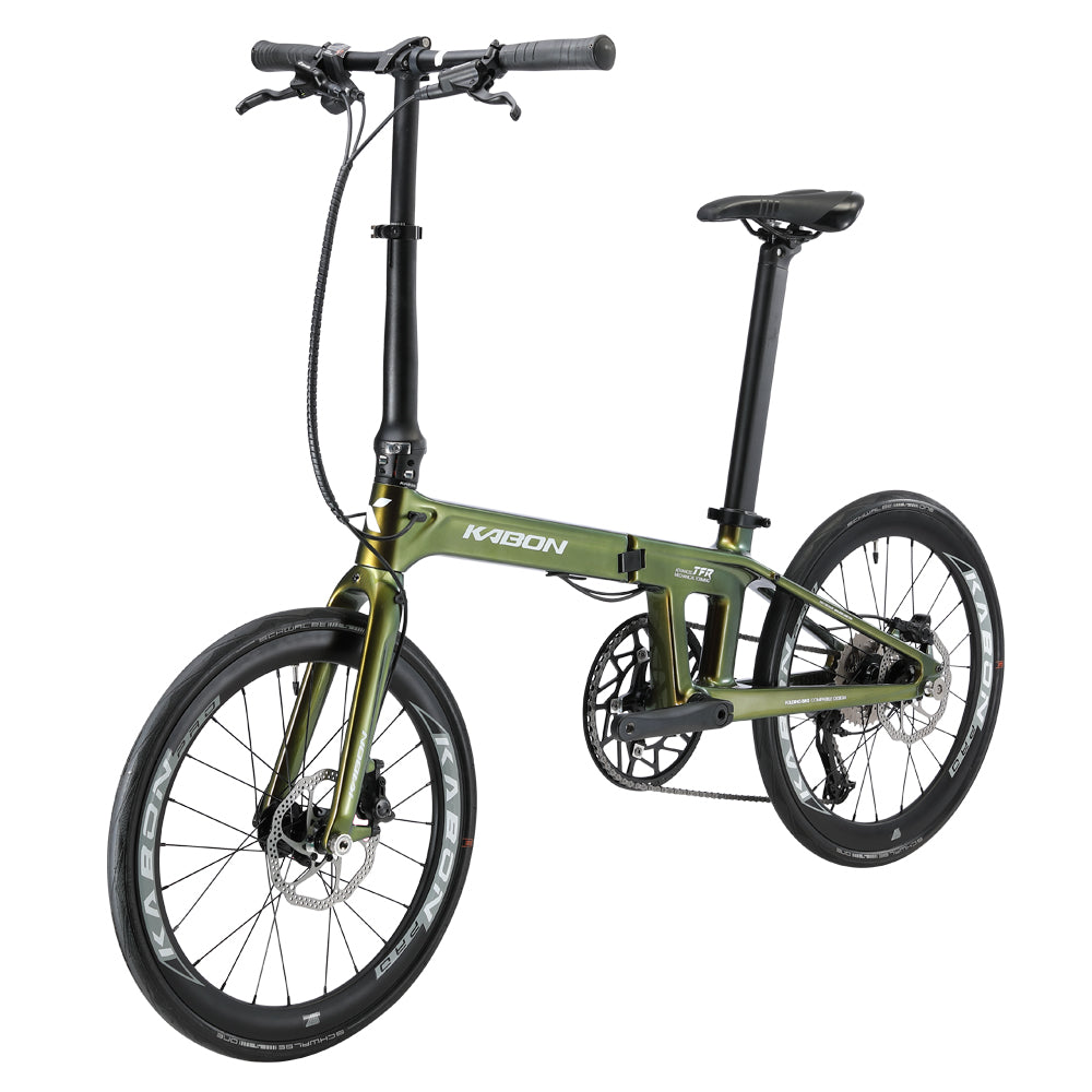 KABON Ciudad Bicicleta plegable de carbono 20 pulgadas Shimano ALTUS Velocidades