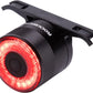 ROCKBROS Luz trasera inteligente recargable para bicicleta 4 modos IPX6 impermeable