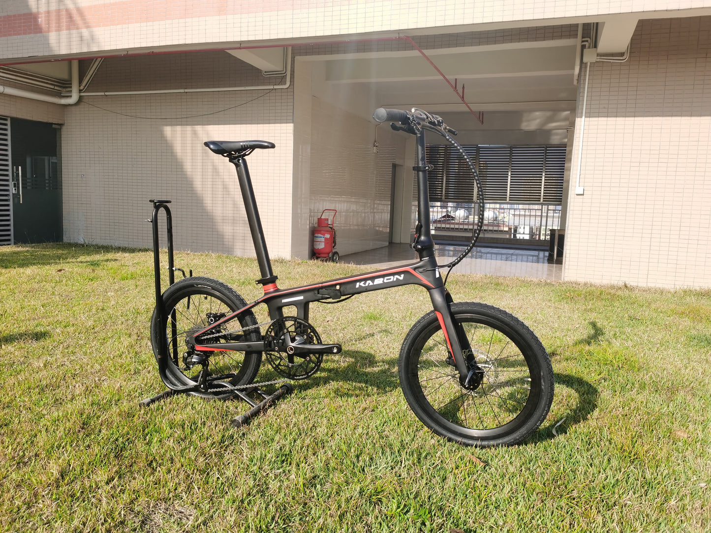 KABON Ciudad Bicicleta plegable de carbono 20 pulgadas Shimano ALTUS 9 Velocidades