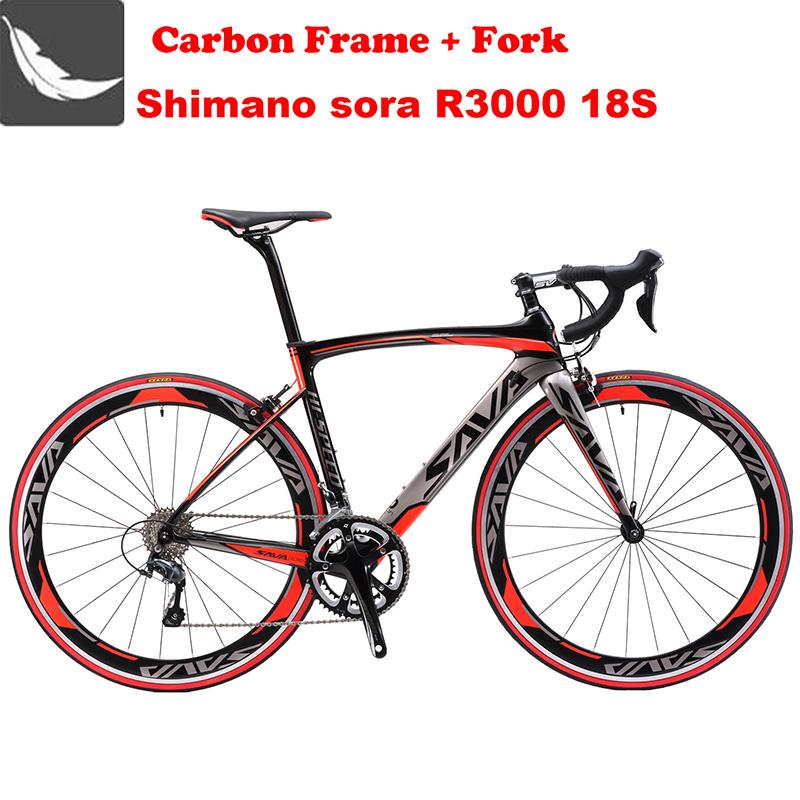 SAVA Vientos de Guerra 3.0  R3000 - Bicicleta de carretera de carbono 700C Shimano SORA R3000 18 velocidades