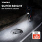 TOWILD CL1200 Garmin/GoPro 1200 lúmenes 4000mAh Batería impermeable Luz de bicicleta para viajeros