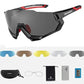 ROCKBROS 10131 Gafas de bicicleta polarizadas con 4 lentes intercambiables