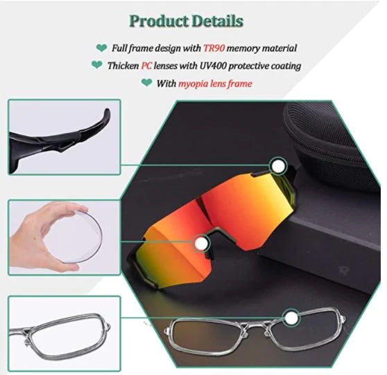 ROCKBROS 10182 Gafas de sol polarizadas para bicicleta Protección UV400