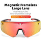 Rockbros 2 en 1 gafas de sol polarizadas Gafas deportivas magnéticas Lente intercambiable