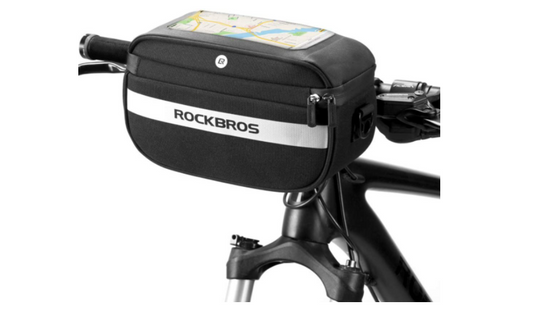 ROCKBROS B27 Bolsa para manillar de bicicleta Soporte para teléfono móvil 4,5L