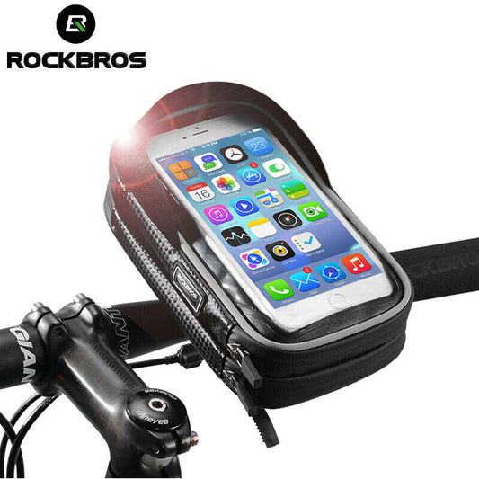 ROCKBROS B31 Bolsa de manillar Soporte para teléfono móvil de bicicleta 5.8/6.0 pulgadas
