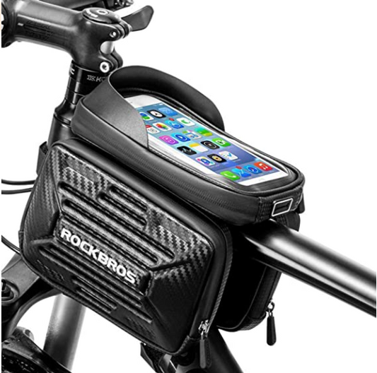 ROCKBROS B53 Funda de marco de bicicleta con funda de teléfono móvil de 5.8 pulgadas