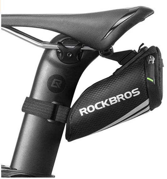 ROCKBROS C28-1 Bolsa de sillín de bicicleta con correas de sujeción