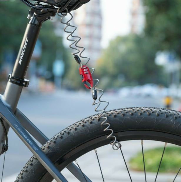 Rockbros Candado de bicicleta mini cable de bloqueo de casco de la mot –