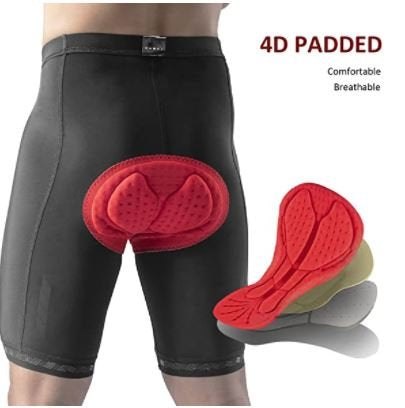 Rockbros Pantalones cortos de ciclismo Mujeres Hombres transpirables Elástico Secado rápido con almohadilla de asiento 3D