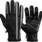 ROCKBROS Guantes de Motocicleta Guantes de Bicicleta para Invierno con Pantalla Táctil Impermeable