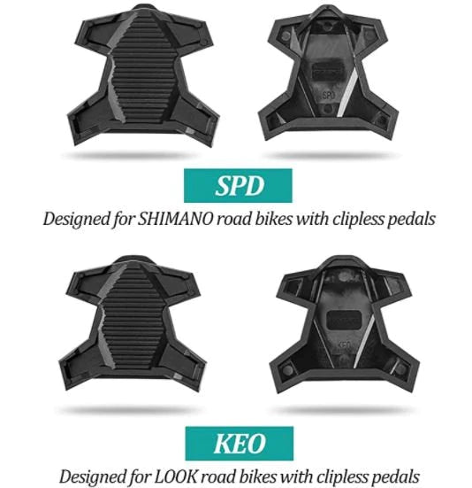 ROCKBROS PP20 Adaptador de pedal de bicicleta para pedales automáticos SPD-SL/KEO Negro 1 par