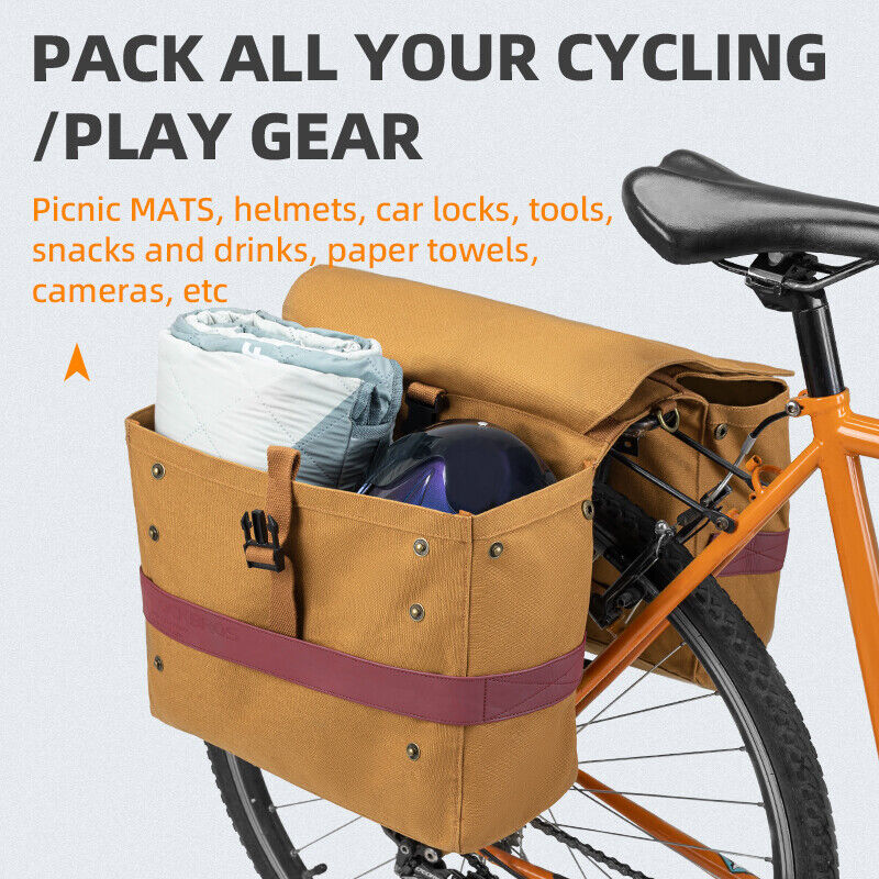 alforja doble de bicicleta.  Bike bag design, Bike panniers